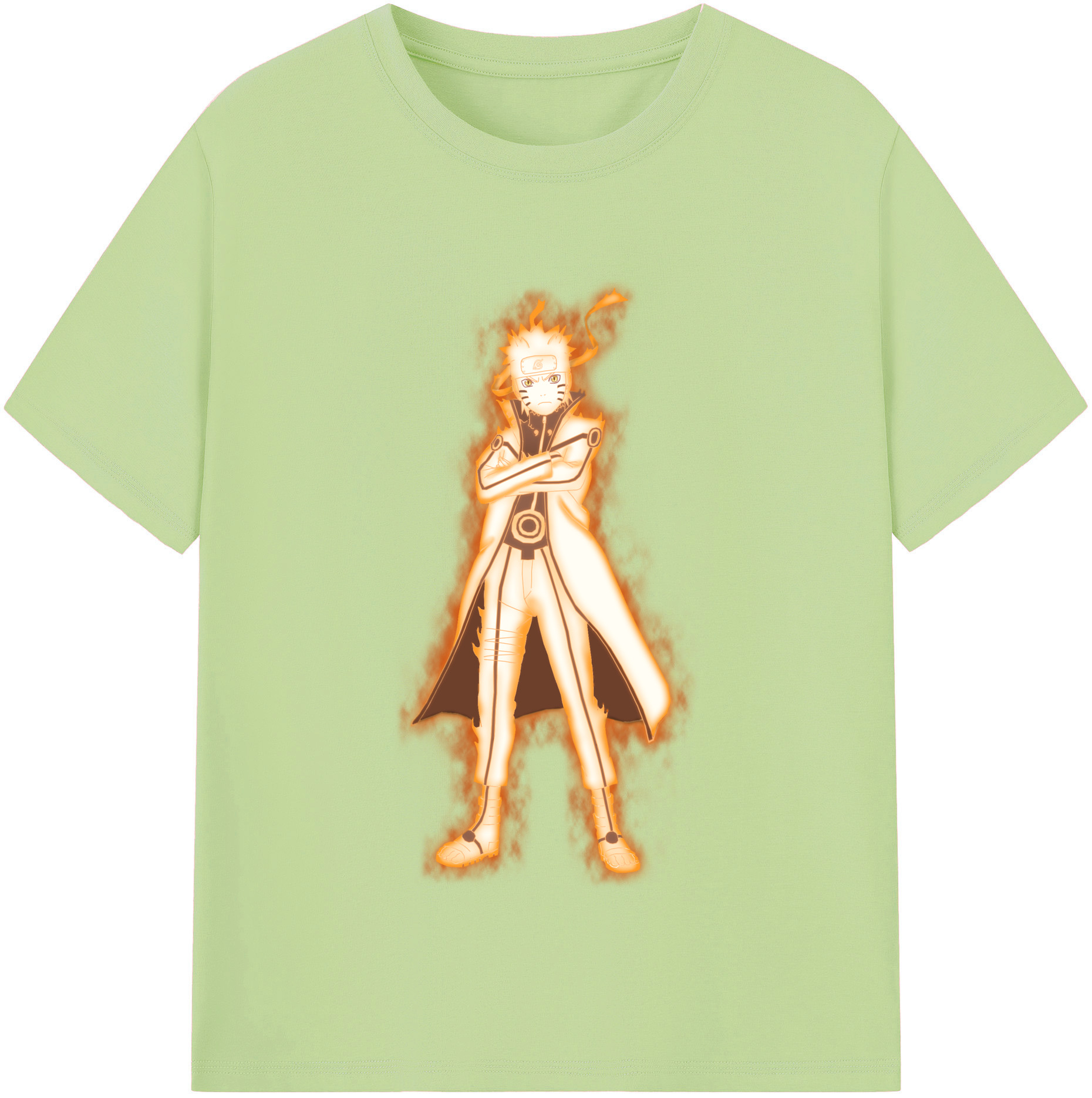（画像用） NARUTO -ナルト- うずまき ナルト Uzumaki Naruto 綿100％半袖Tシャツ（フロントプリント）
